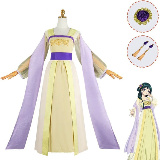 The Apothecary Diaries Maomao Dress Cosplay 8pc Anime Cosplay Set
