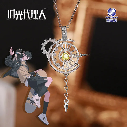 Time Agent Link Click Cheng Necklace Pendant 925 Sterling Silver