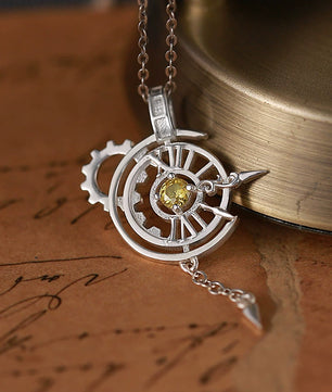 Time Agent Link Click Cheng Necklace Pendant 925 Sterling Silver