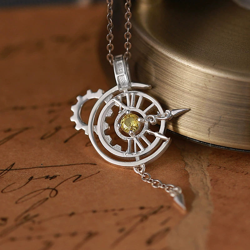 Time Agent Link Click Cheng Necklace Pendant 925 Sterling Silver