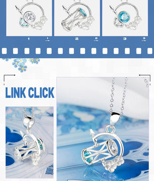 Time Agent Link Click Lu Guang Necklace Pendant 925 Sterling Silver