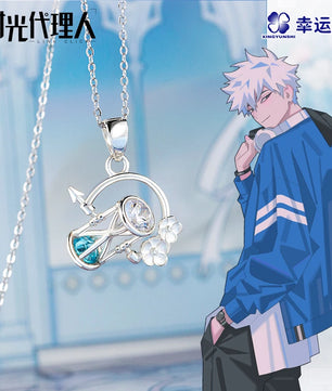 Time Agent Link Click Lu Guang Necklace Pendant 925 Sterling Silver