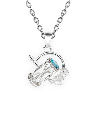 Time Agent Link Click Lu Guang Necklace Pendant 925 Sterling Silver