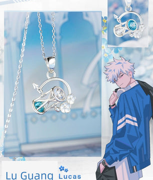 Time Agent Link Click Lu Guang Necklace Pendant 925 Sterling Silver