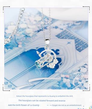 Time Agent Link Click Lu Guang Necklace Pendant 925 Sterling Silver