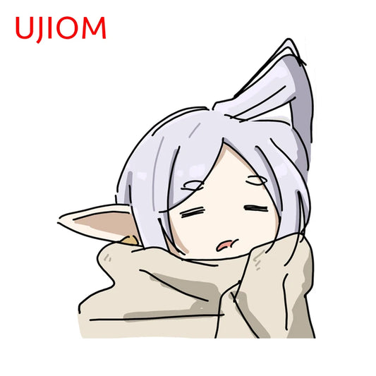 UJIOM Chibi Frieren Sticker Anime Sticker Decal