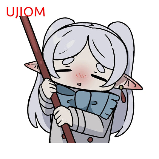 UJIOM Chibi Frieren Sticker Anime Sticker Decal