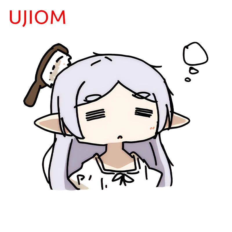 UJIOM Chibi Frieren Sticker Anime Sticker Decal