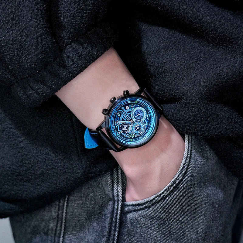 Vocaloid Luo Tianyi Six-Hand Quartz Watch Waterproof Anime Watch