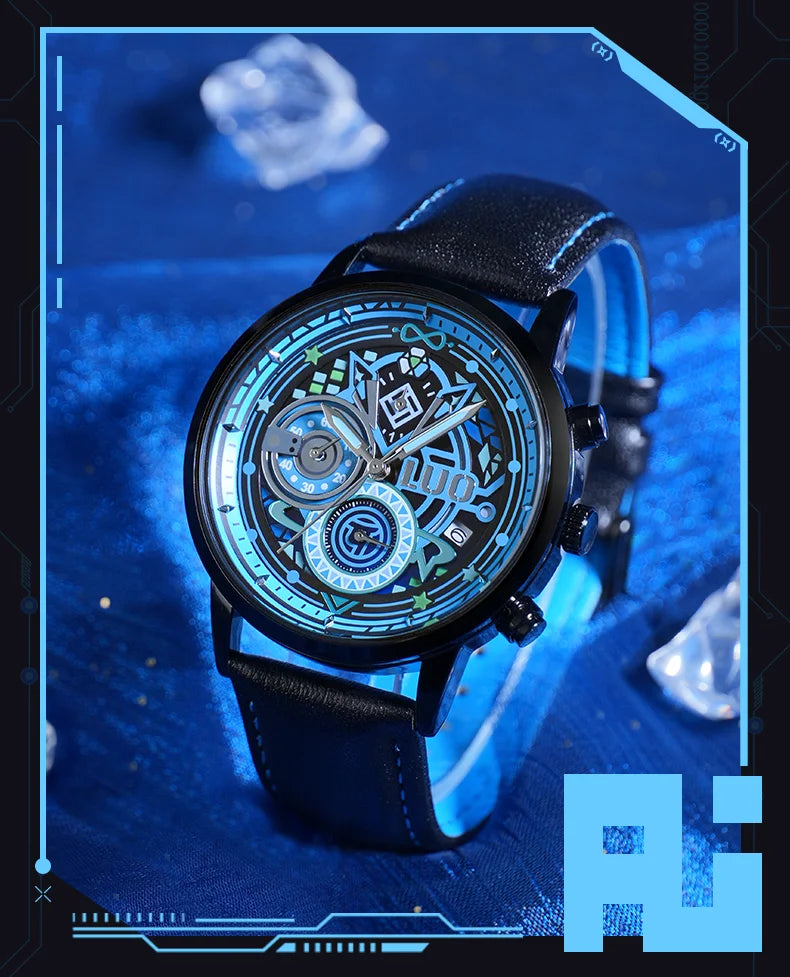 Vocaloid Luo Tianyi Six-Hand Quartz Watch Waterproof Anime Watch