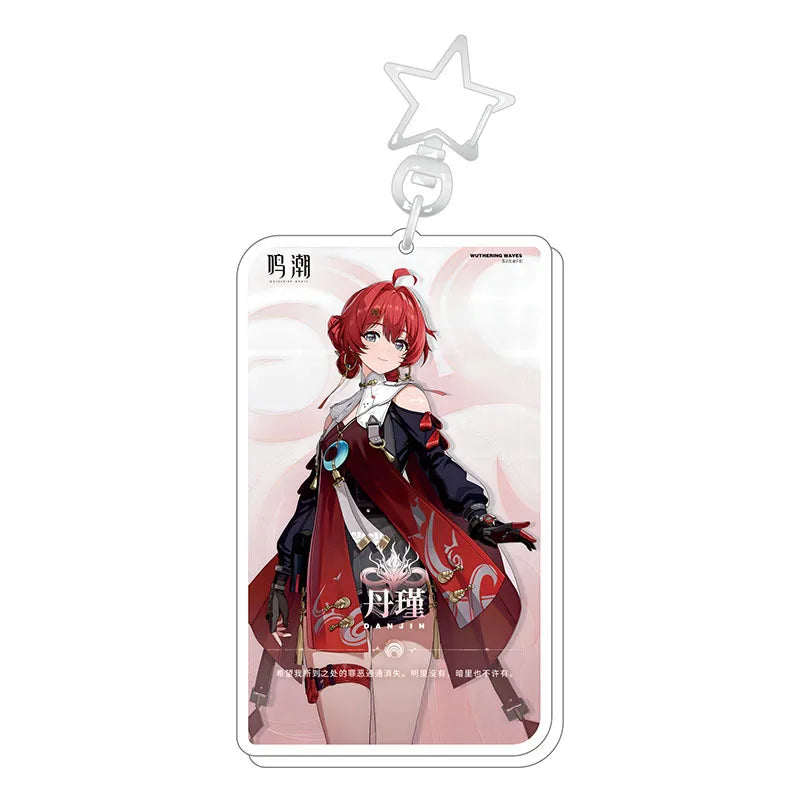 Wuthering Waves Danjin Keychain Anime Bag Charm