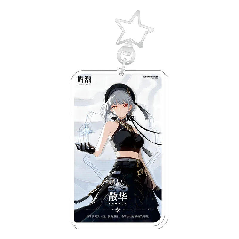 Wuthering Waves Sanhua Keychain Anime Bag Charm