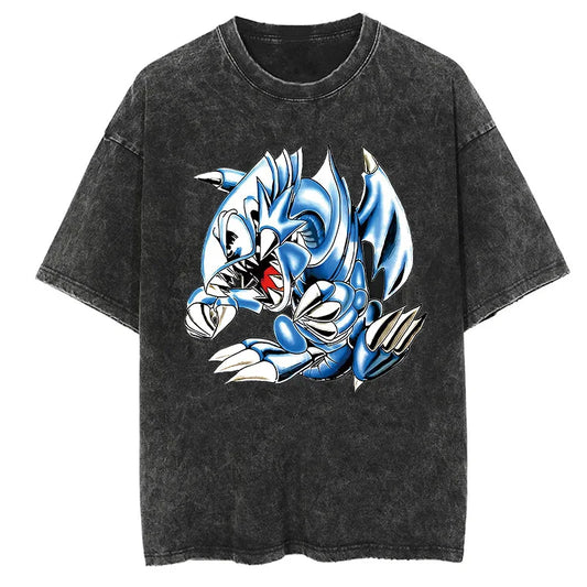 Yu-Gi-Oh! Blue Eyes White Dragon Shirt Vintage Style Anime Shirt