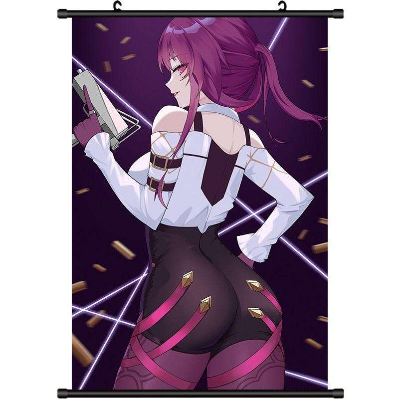 Honkai Star Rail Kafka HD Anime Poster Canvas Scroll