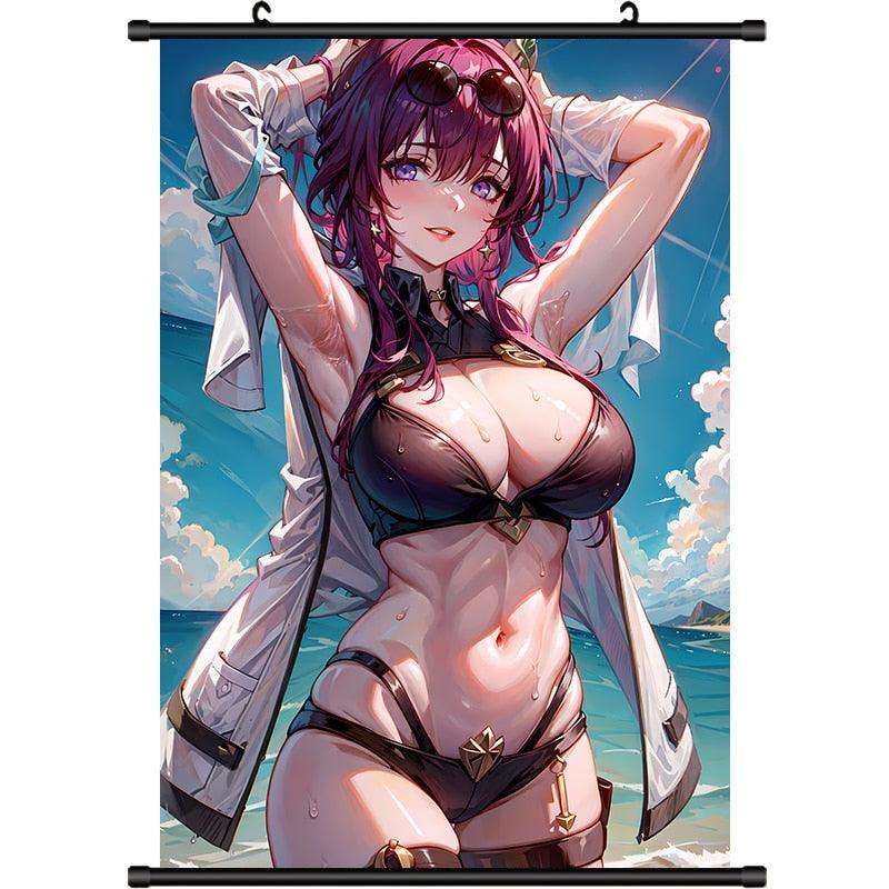 Honkai Star Rail Kafka HD Anime Poster Canvas Scroll