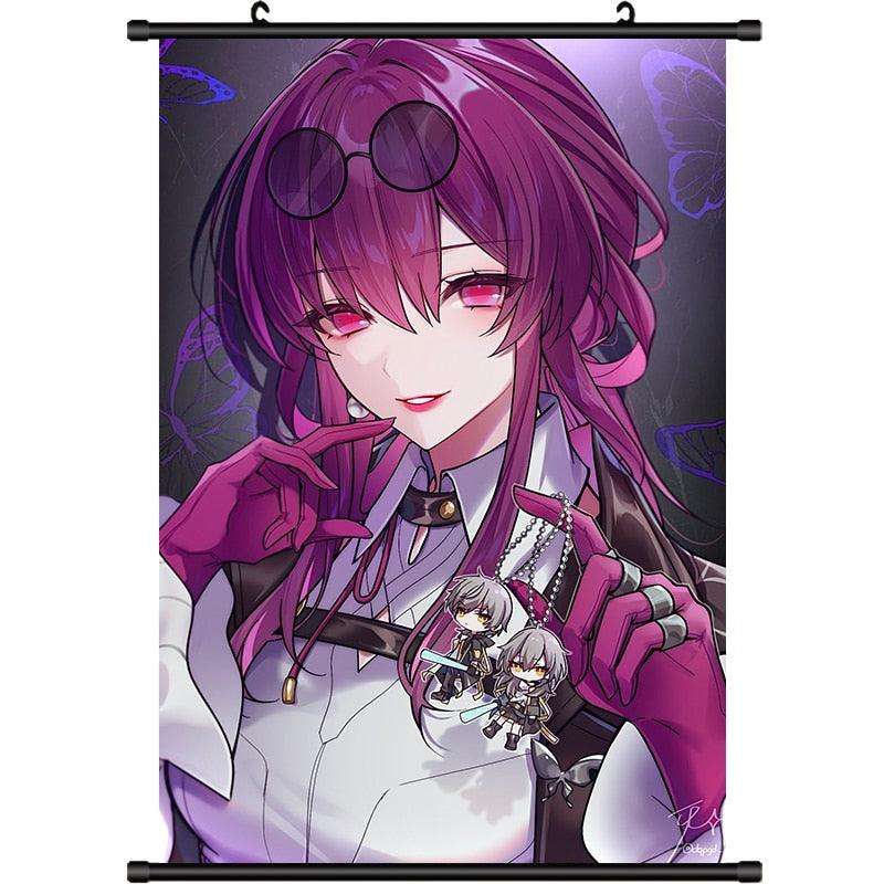 Honkai Star Rail Kafka HD Anime Poster Canvas Scroll