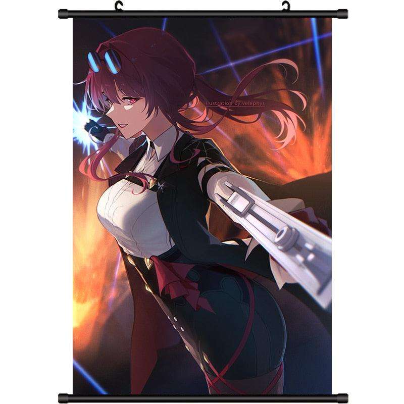 Honkai Star Rail Kafka HD Anime Poster Canvas Scroll